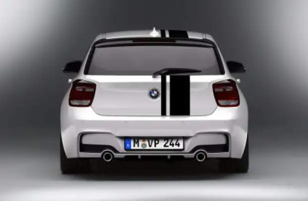 BMW M Performance Heckdiffusor schwarz matt 1er F20 F21