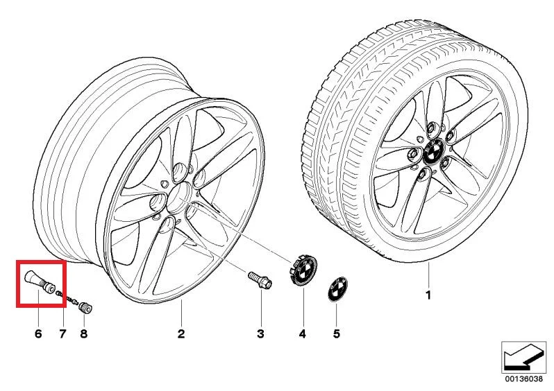BMW & MINI Gummiventil L=42,5MM