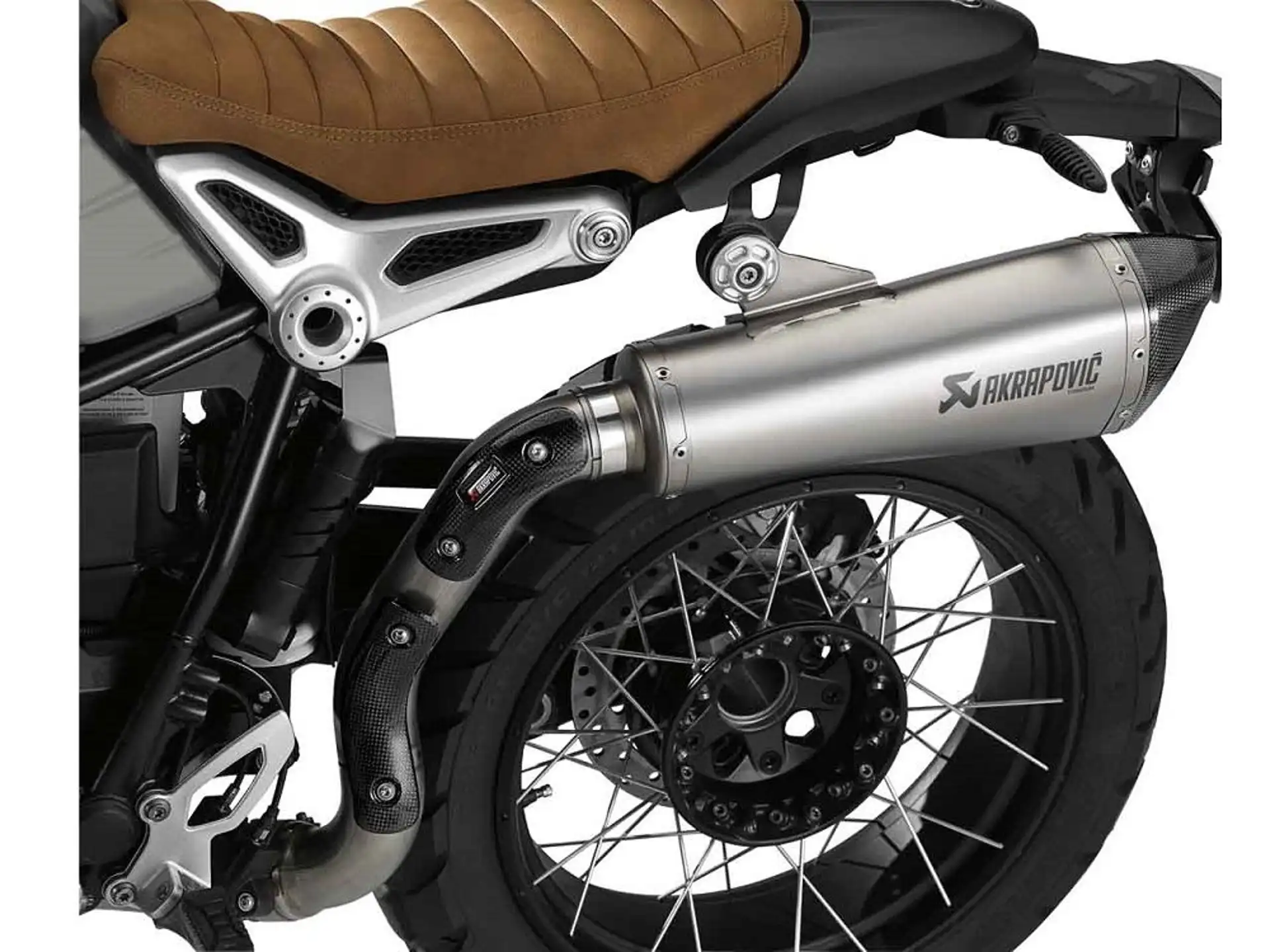 BMW Motorrad Verbindungsrohr lang silber