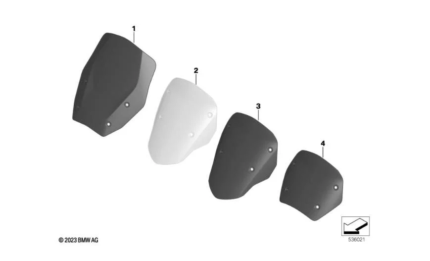 BMW Motorrad Windschild Sport R1300GS