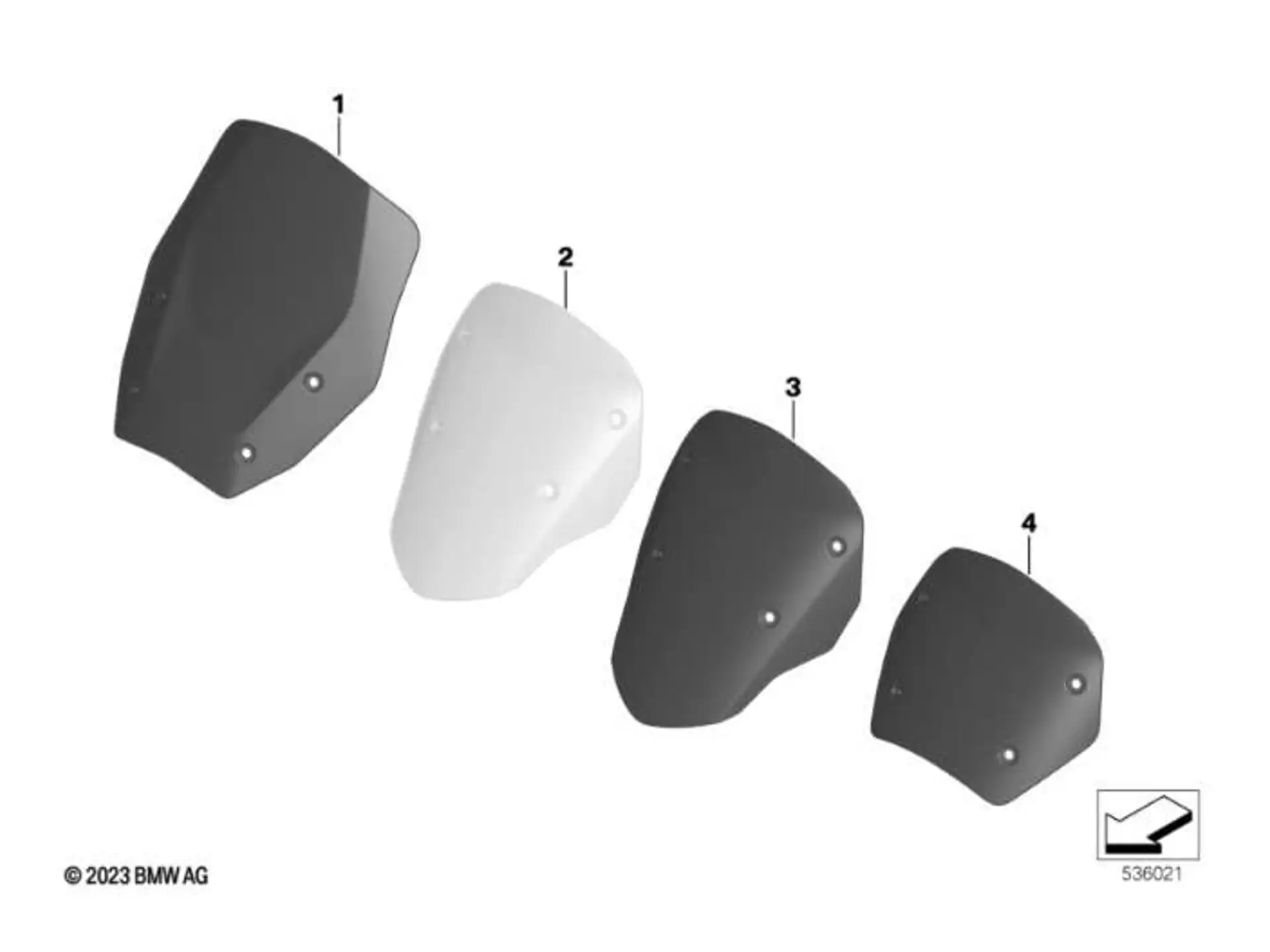 BMW Motorrad Windschild Sport R1300GS