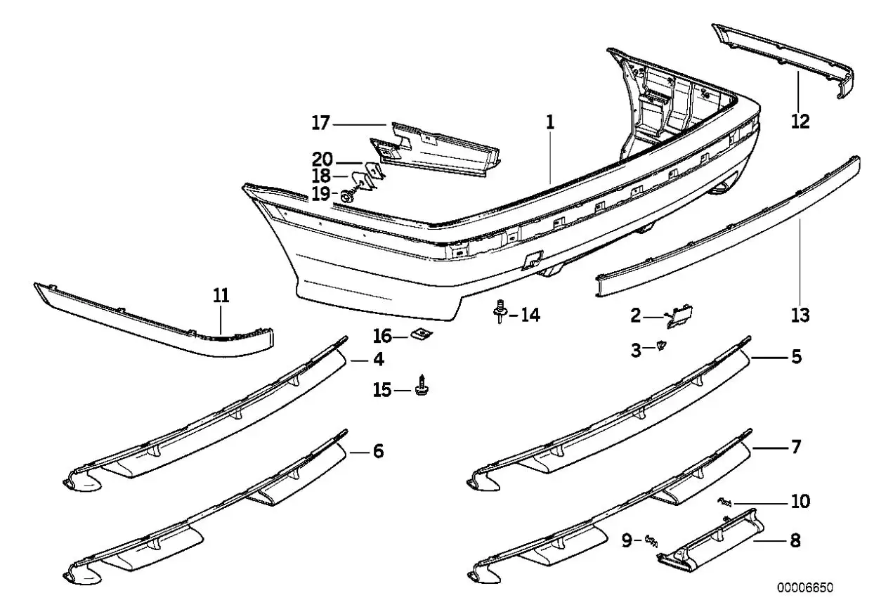 BMW Verkleidung E36 51122253201 - Z3 E36