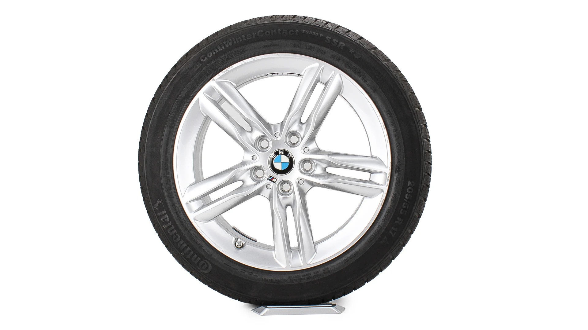 BMW Winterkompletträder 2er F45 F46 17 Zoll Styling 483 M Doppelspeiche silber