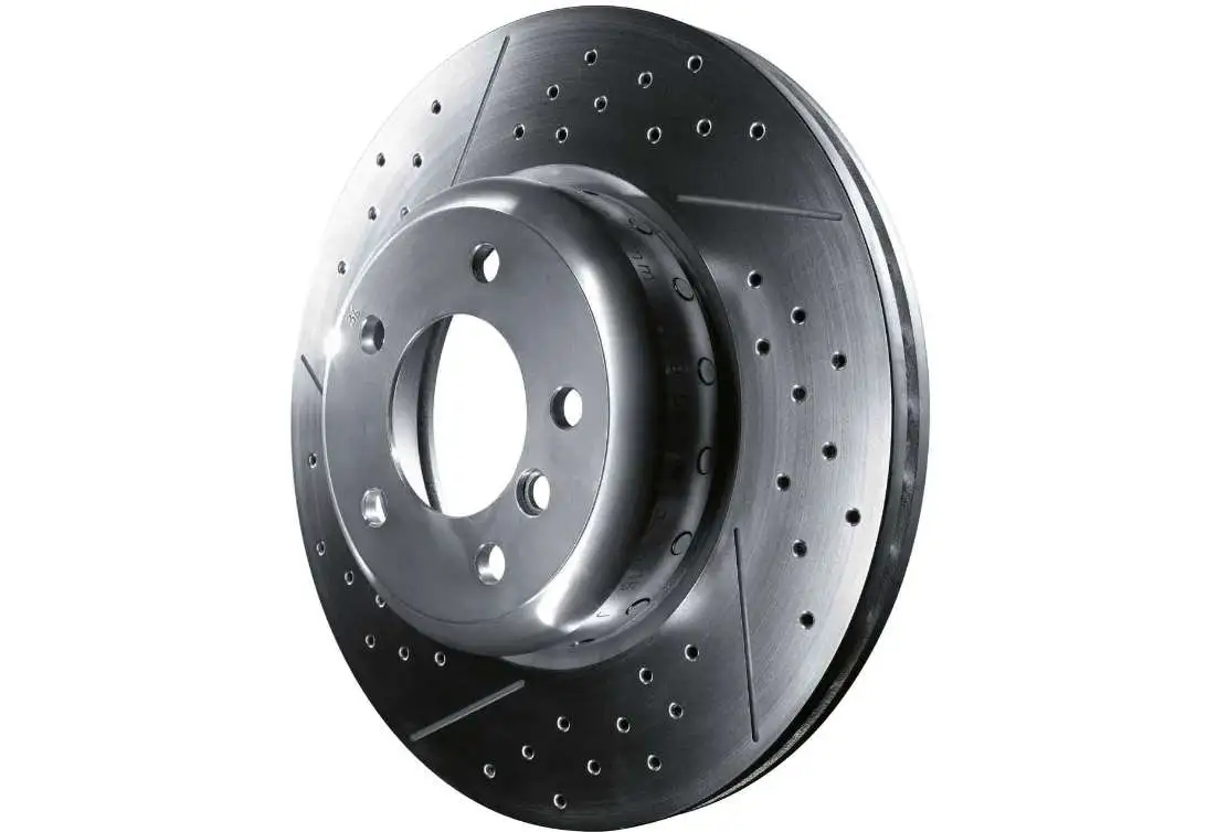 BMW M Performance Bremsscheibe belüftet angelocht vorne links 2er
