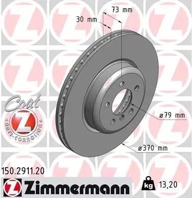 ZIMMERMANN Bremsscheibe IZIN150291120