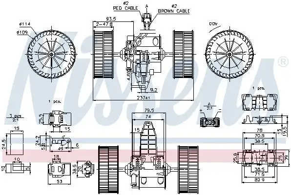 NISSENS Innenraumgebläse INIS87117