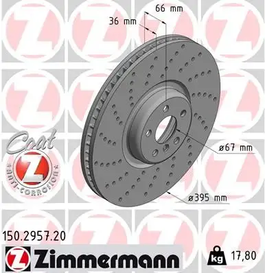ZIMMERMANN Bremsscheibe IZIN150295720