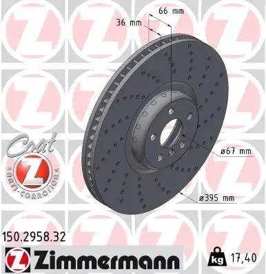 ZIMMERMANN Bremsscheibe 4250238792703
