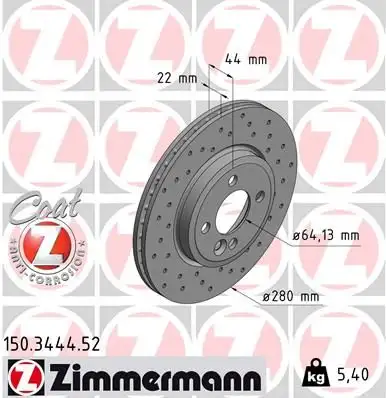 ZIMMERMANN Bremsscheibe IZIN150344452