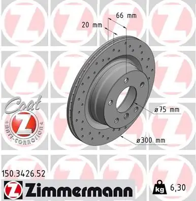 ZIMMERMANN Bremsscheibe IZIN150342652
