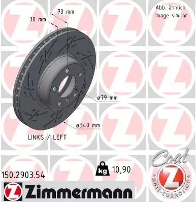 ZIMMERMANN Bremsscheibe IZIN150290354