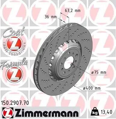 ZIMMERMANN Bremsscheibe IZIN150290770