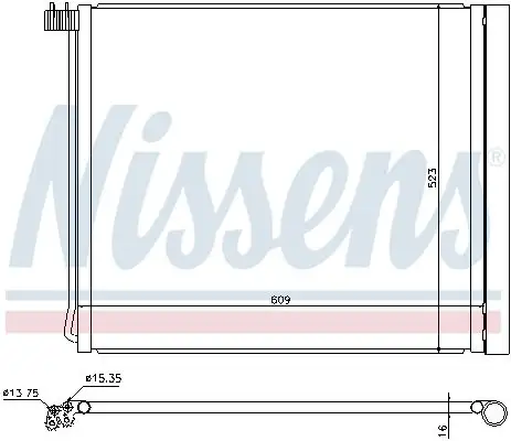NISSENS Kondensator, Klimaanlage INIS940339