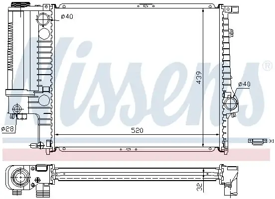 NISSENS Kühler, Motorkühlung INIS60743A