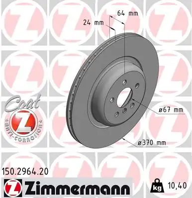 ZIMMERMANN Bremsscheibe IZIN150296420