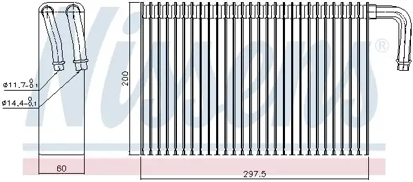 NISSENS Verdampfer, Klimaanlage INIS92298