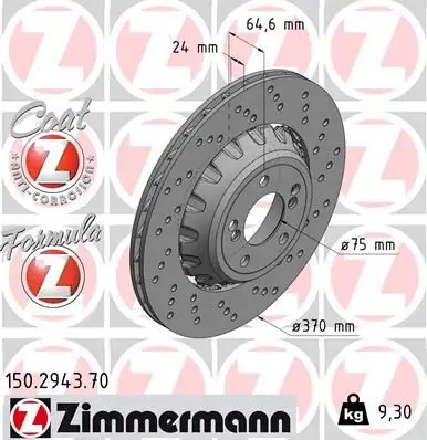 ZIMMERMANN Bremsscheibe IZIN150294370