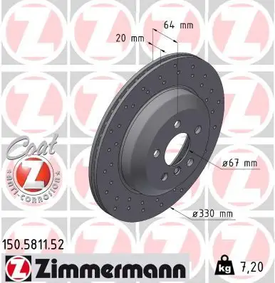 ZIMMERMANN Bremsscheibe 4250238792598