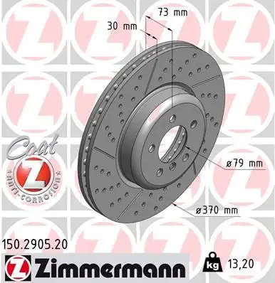 ZIMMERMANN Bremsscheibe IZIN150290520