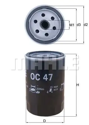 KNECHT Ölfilter IKNTOC47