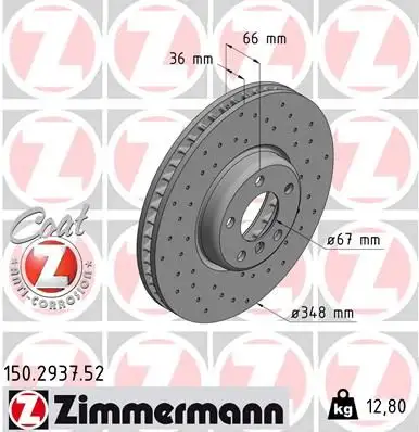 ZIMMERMANN Bremsscheibe IZIN150293752