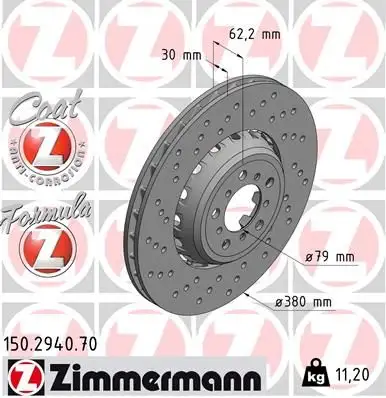 ZIMMERMANN Bremsscheibe IZIN150294070