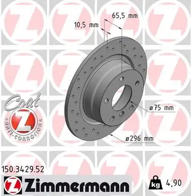 ZIMMERMANN Bremsscheibe IZIN150342952