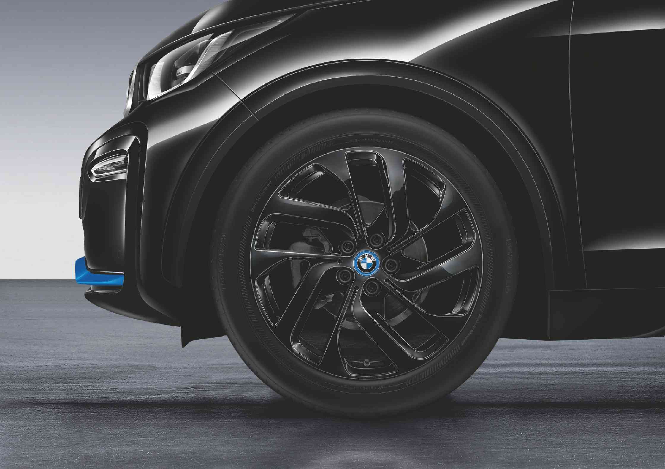 BMW Alufelge Turbinenstyling 428 jet black uni/glanzgedreht 5Jx19 ET43 i3 I01 (linke Fahrzeugseite)