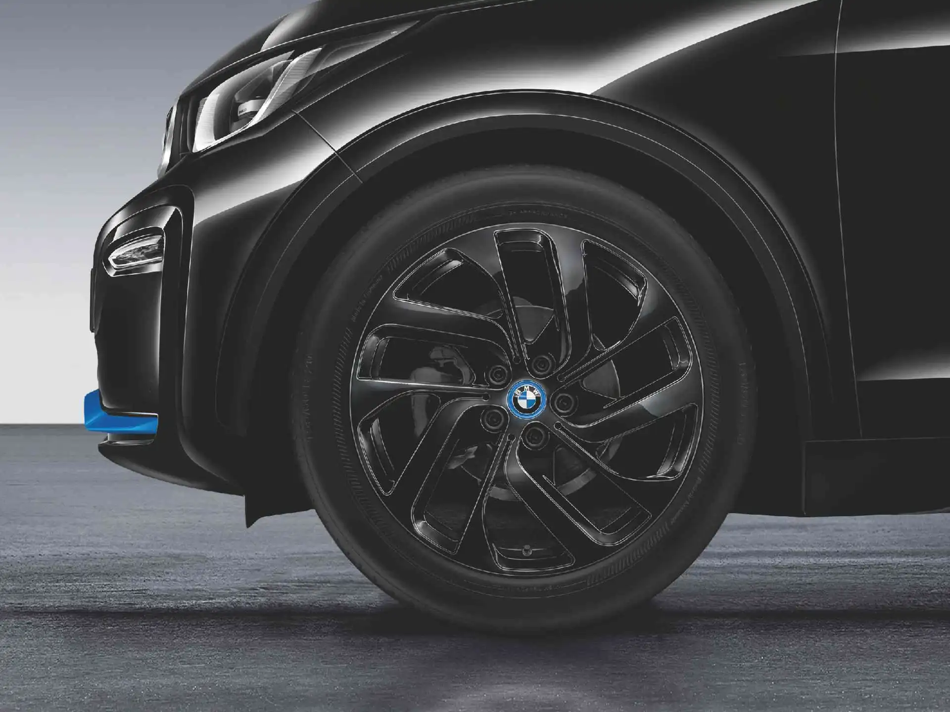 BMW Alufelge Turbinenstyling 428 jet black uni/glanzgedreht 5Jx19 ET43 i3 I01 (linke Fahrzeugseite)