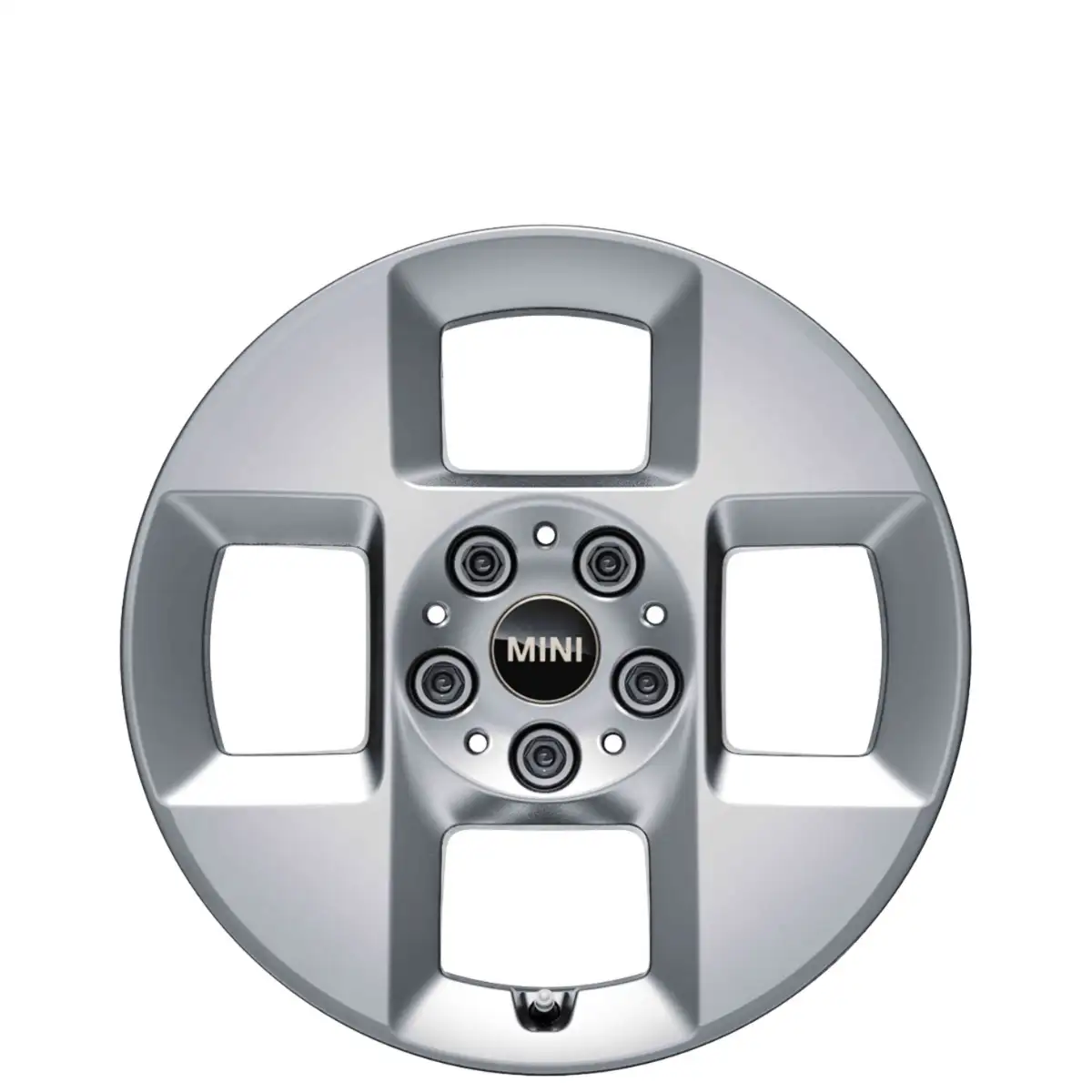 MINI Alufelge 4-Square Spoke 955 refined silver 6,5J ET47 F65 F66