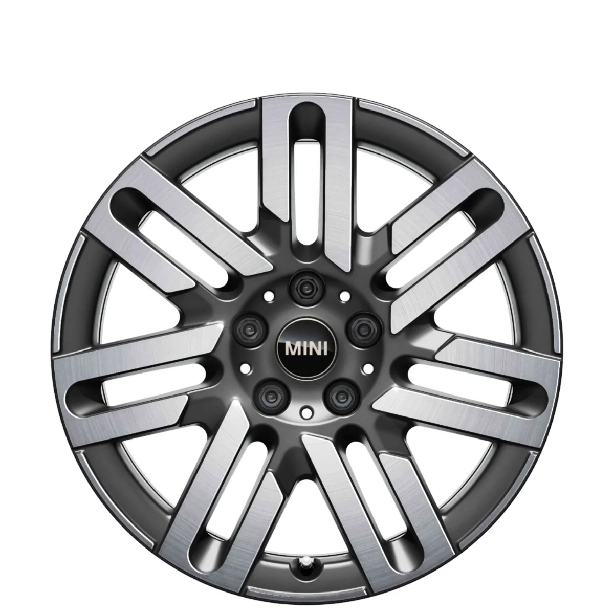 MINI Alufelge Parallel Spoke 965 bicolor (spectre grey/hochglanzpoliert) 7Jx17 ET47 F65 F66 Cabrio F67 