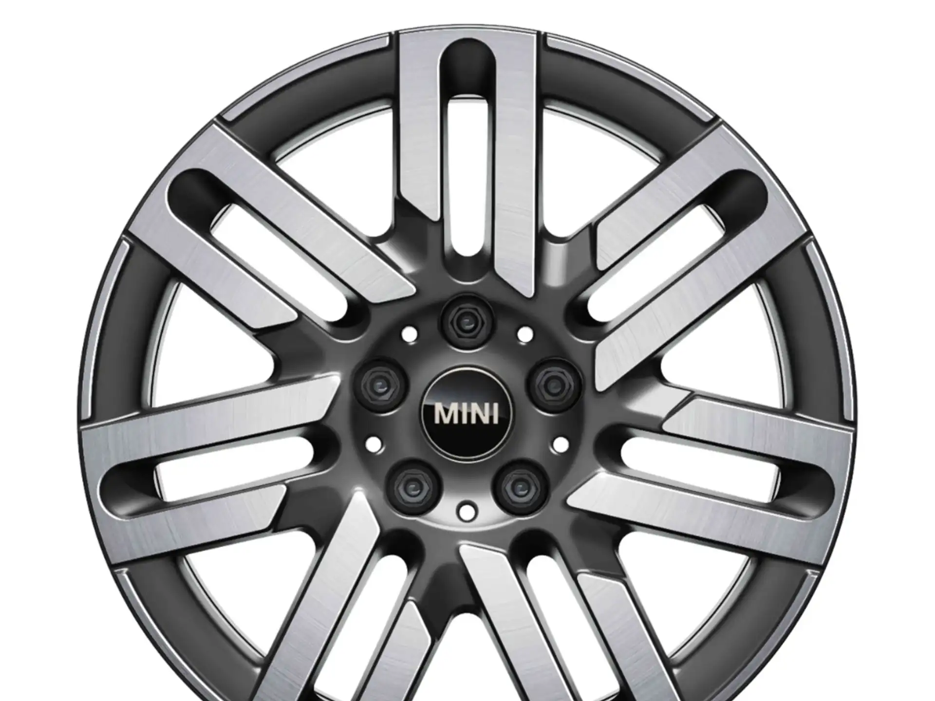 MINI Alufelge Parallel Spoke 965 bicolor (spectre grey/hochglanzpoliert) 7Jx17 ET47 F65 F66 Cabrio F67