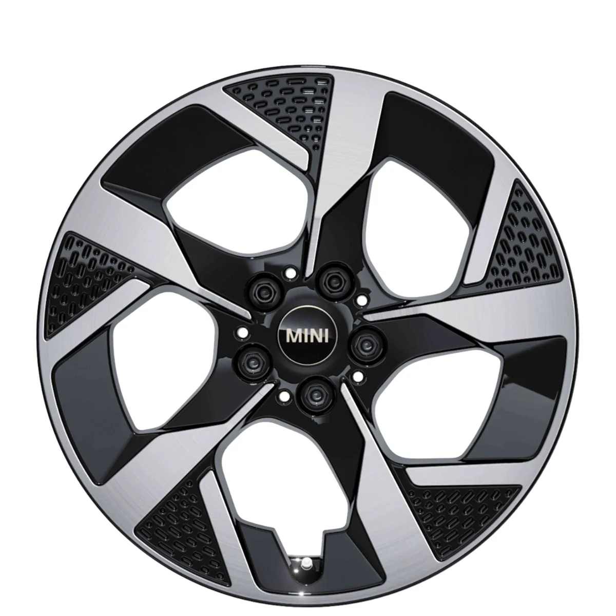 MINI Alufelge Slide Spoke 985 bicolor (jet black uni/hochglanzpoliert) 7,5Jx18 ET50 Aceman J05 Cooper J01