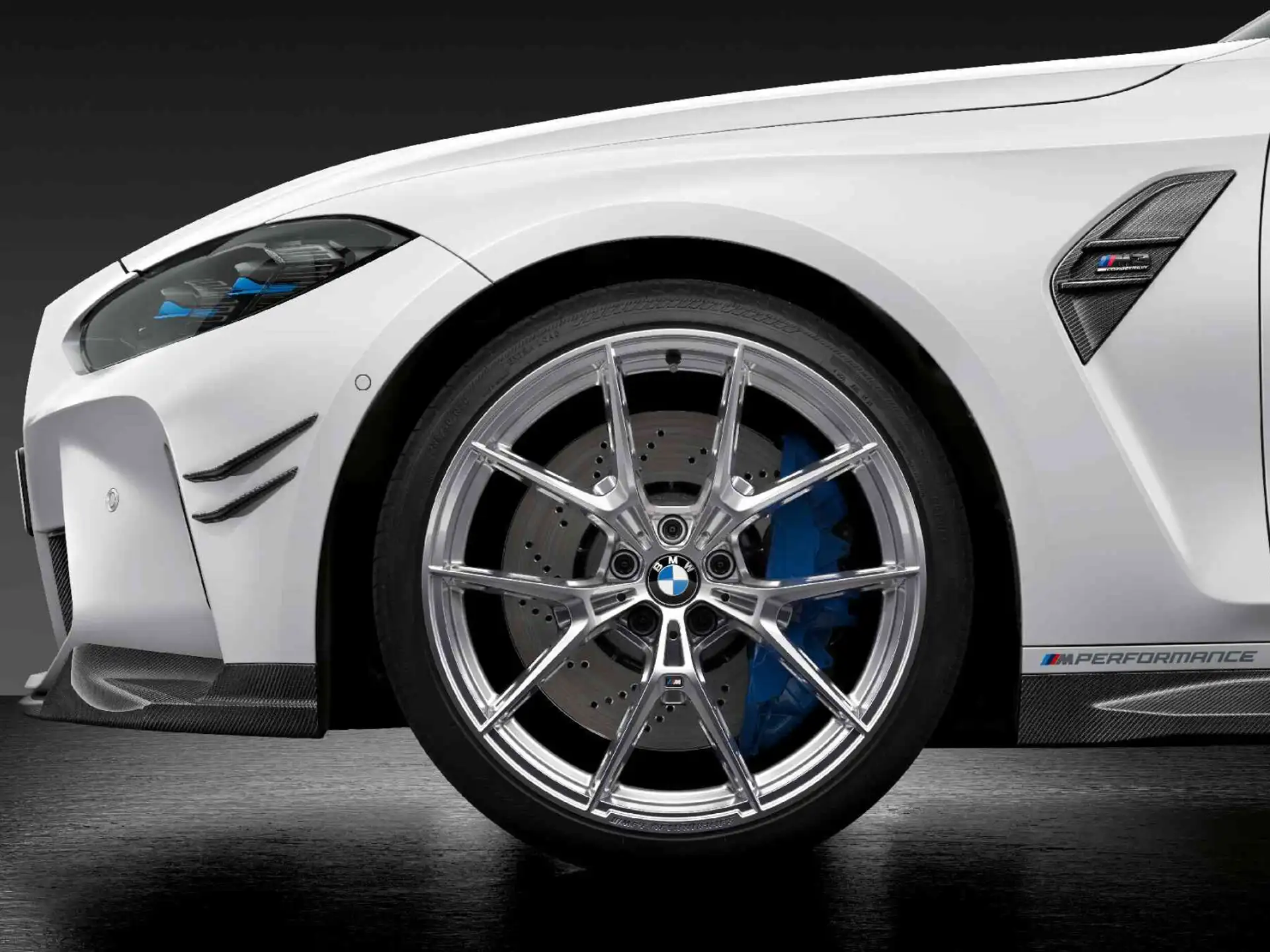 BMW Sommerkompletträder M Performance Y-Speiche 1063M refined silber 20/21 Zoll RDCi M2 G87 M3 G80 M4 G82 G83 Michelin (Mischbereifung)