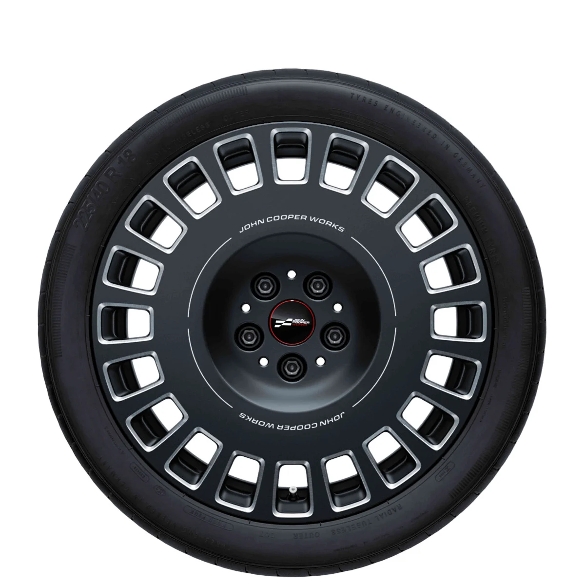 MINI Sommerkompletträder JCW Rallye Spoke 992 frozen midnight grey 18 Zoll RDCi Aceman BEV J05 Pirelli