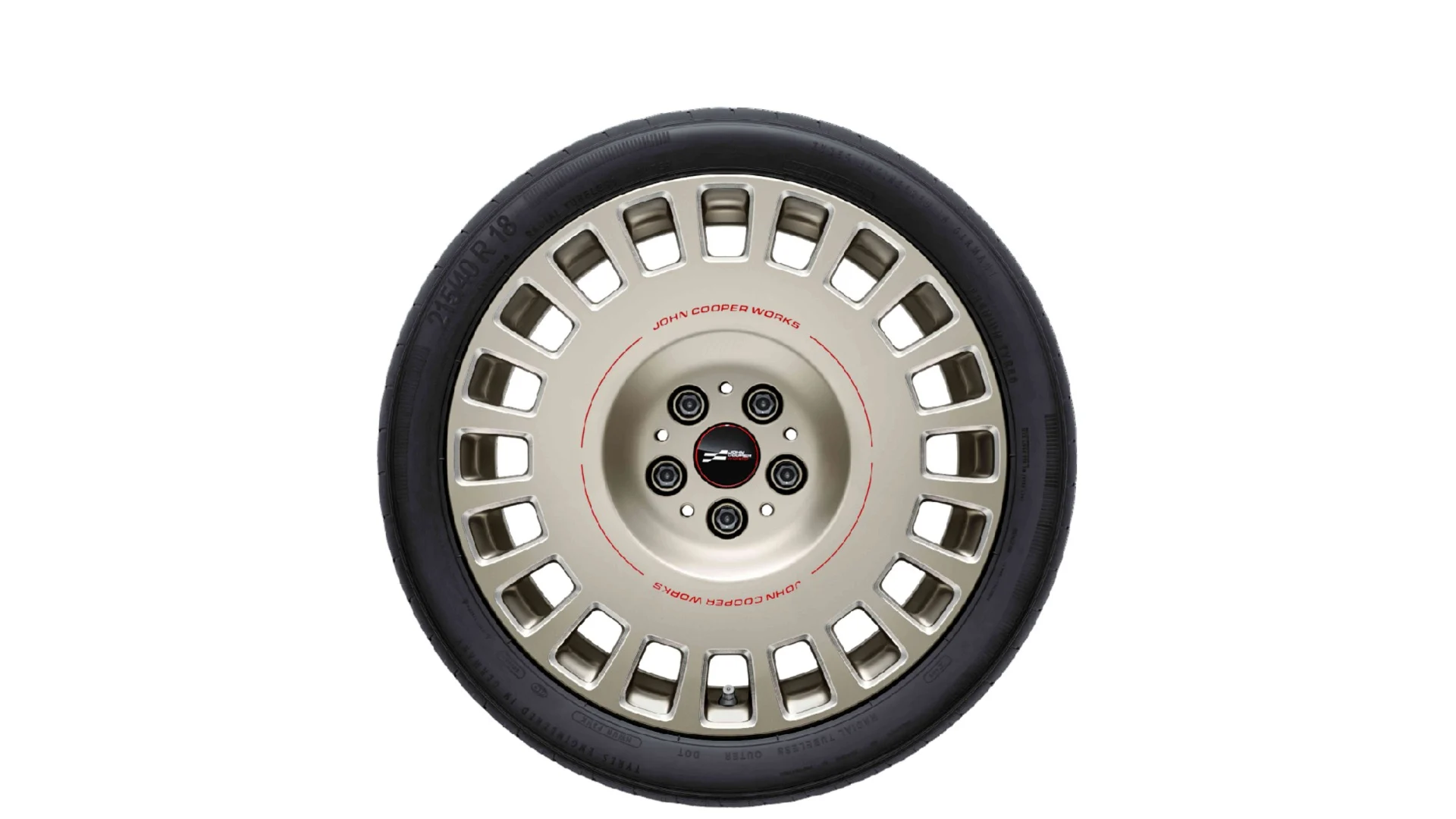 MINI Alufelge JCW Rallye Spoke 964 bicolor (vibrant silver/hochglanzpoliert) 7Jx18 ET47 F65 F66 Cabrio F67 