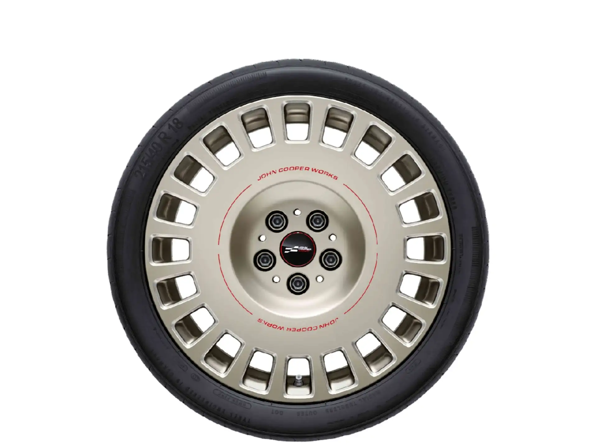 MINI Alufelge JCW Rallye Spoke 964 bicolor (vibrant silver/hochglanzpoliert) 7Jx18 ET47 F65 F66 Cabrio F67