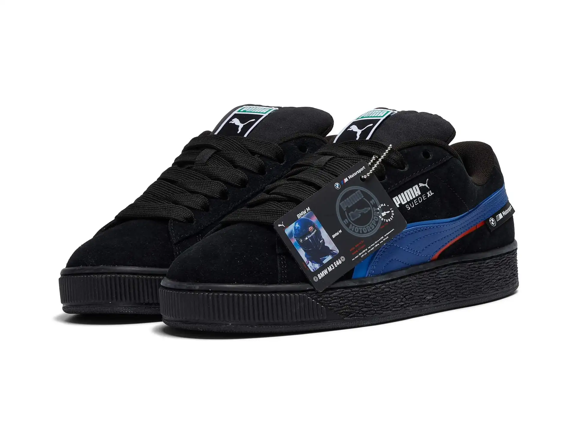 BMW M Motorsport Suede XL Schuhe schwarz-blau