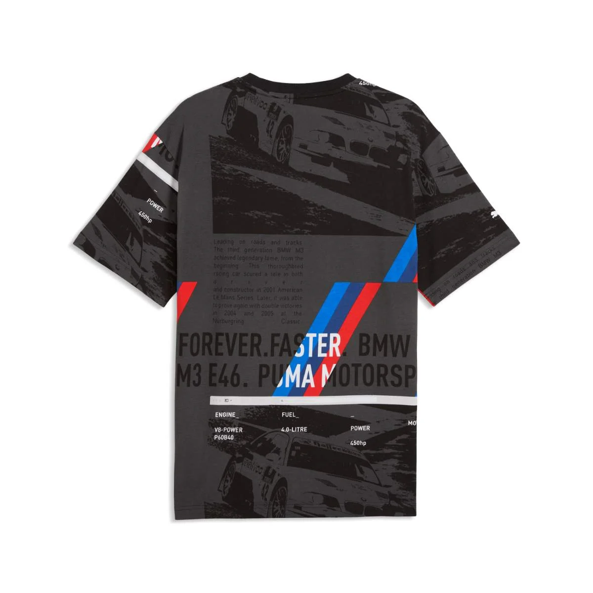 BMW M Motorsport Sportswear AOP T-Shirt Herren schwarz