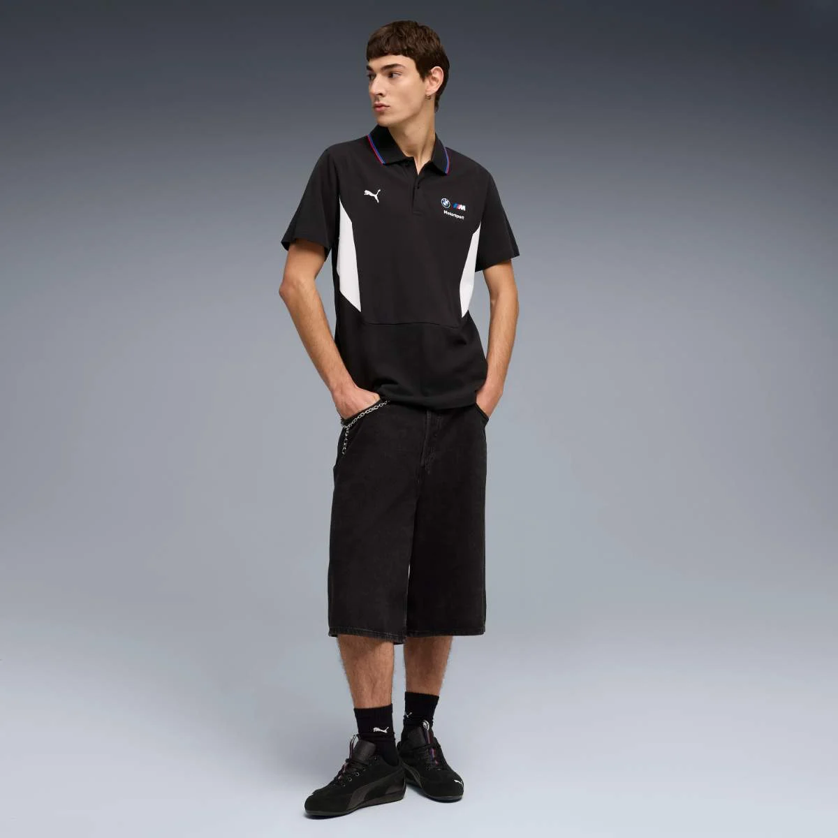 BMW M Motorsport Sportswear Polo-Shirt Herren schwarz