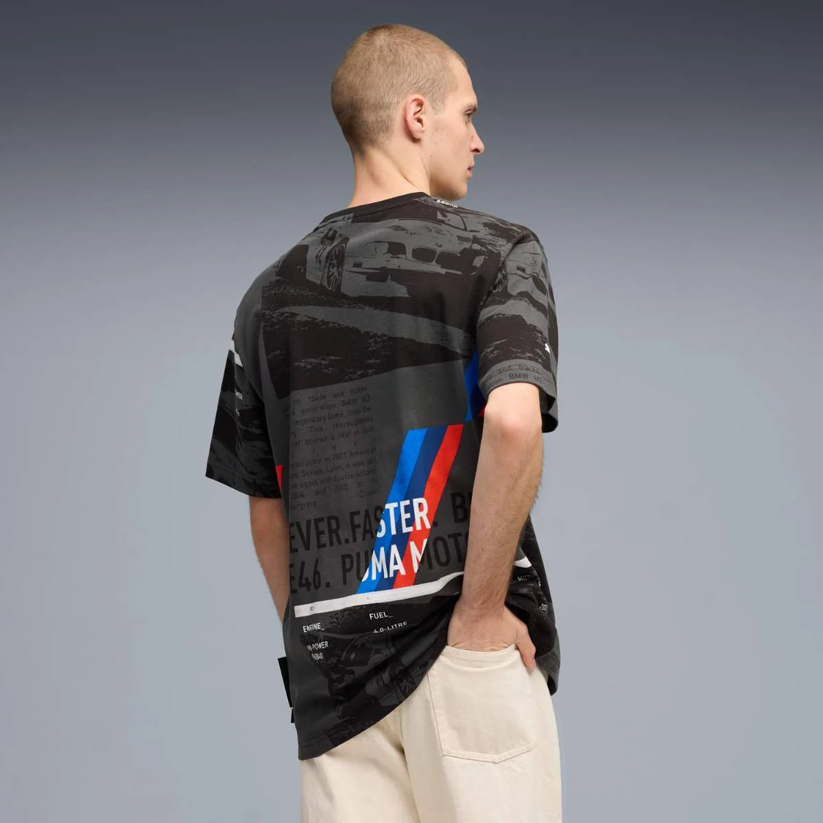BMW M Motorsport Sportswear AOP T-Shirt Herren schwarz