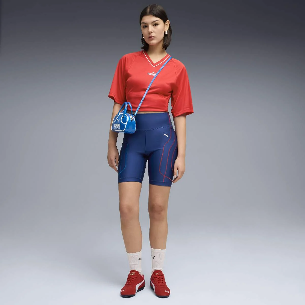 BMW M Motorsport Damen Sportswear Biker Shorts blau