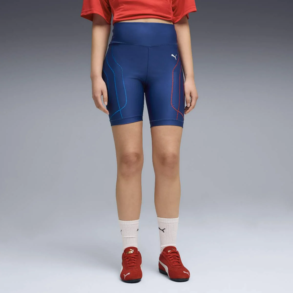 BMW M Motorsport Damen Sportswear Biker Shorts blau