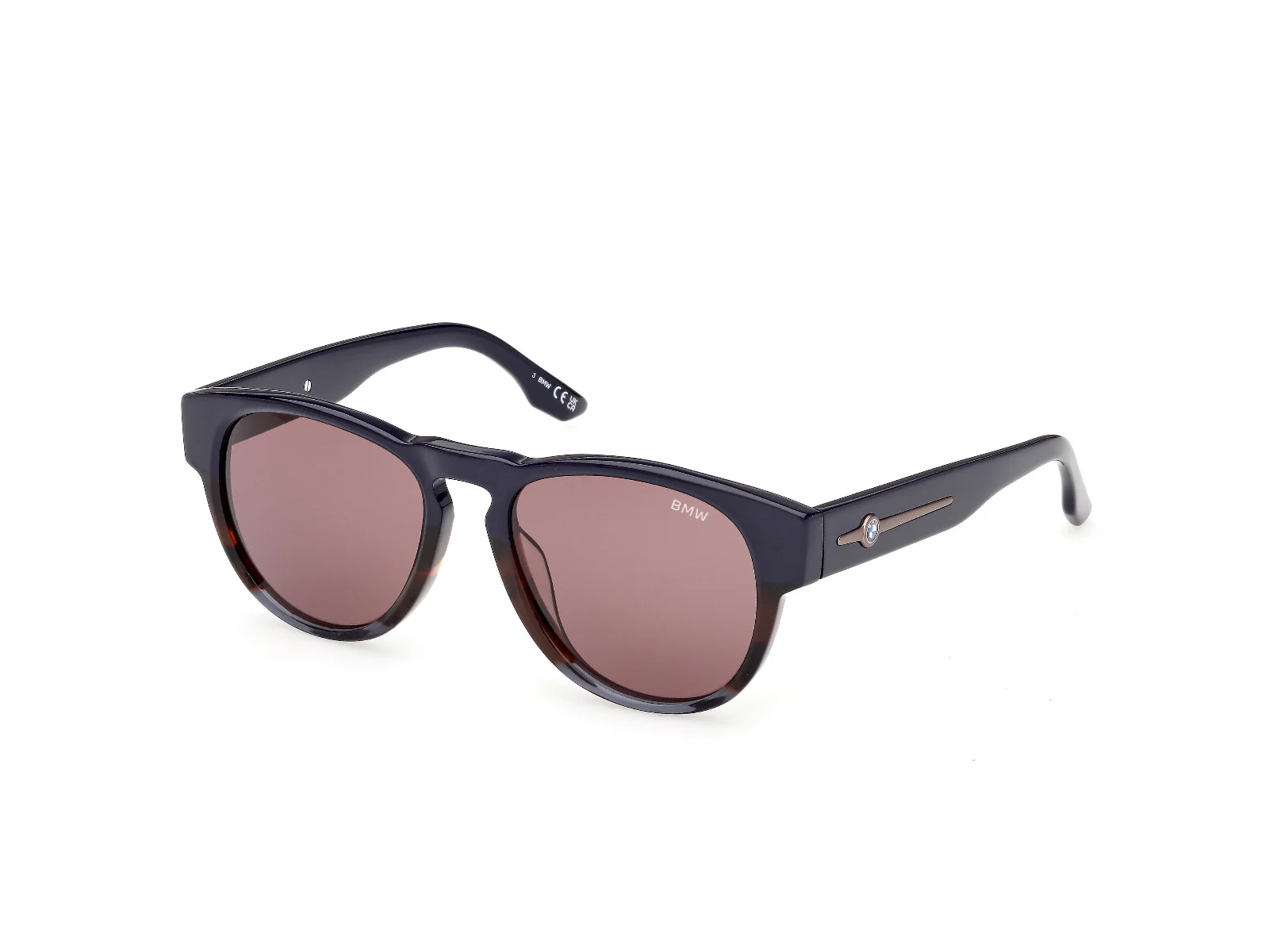 BMW Sonnenbrille Panto Herren blau havana