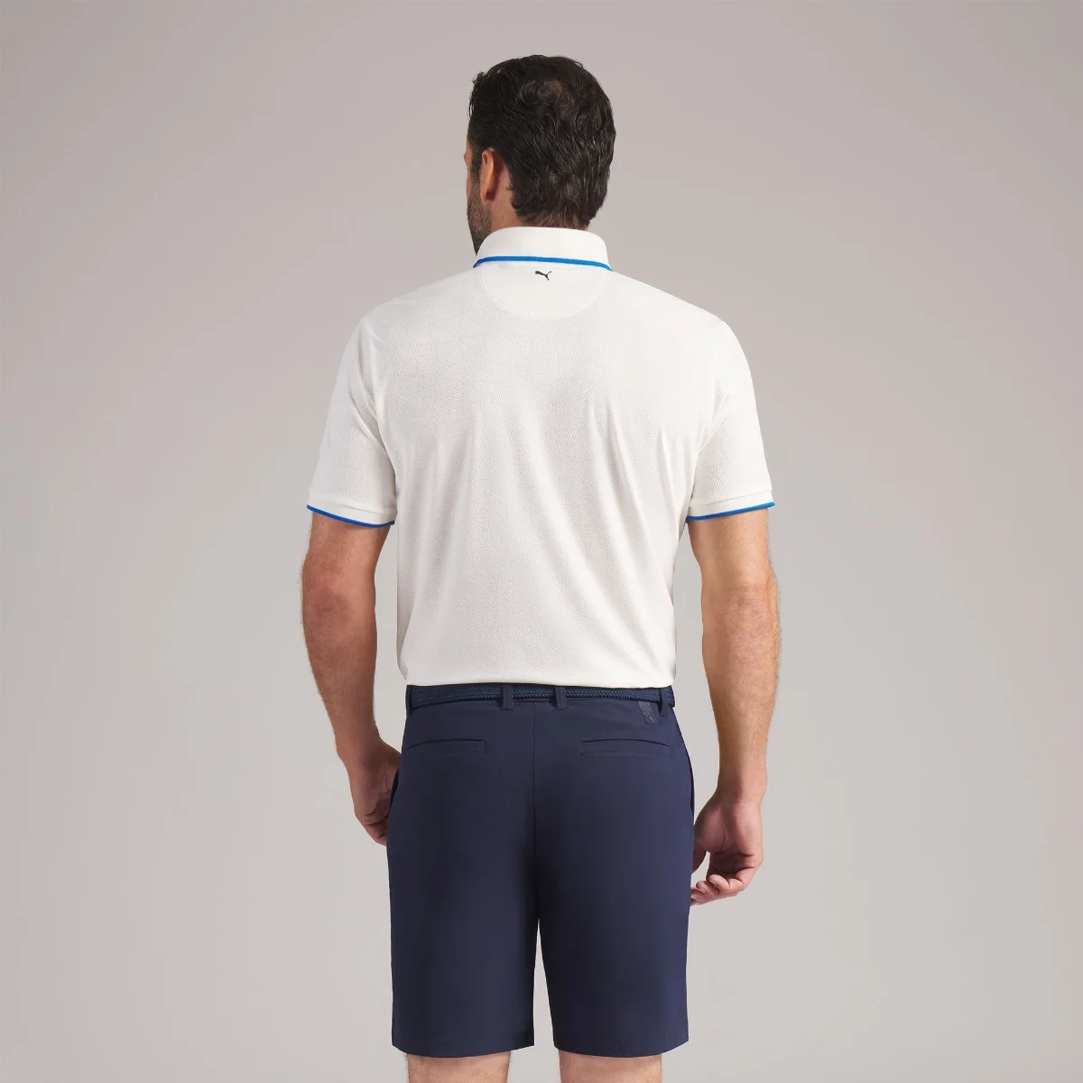 BMW Twisted Diamond Poloshirt Herren warmweiß