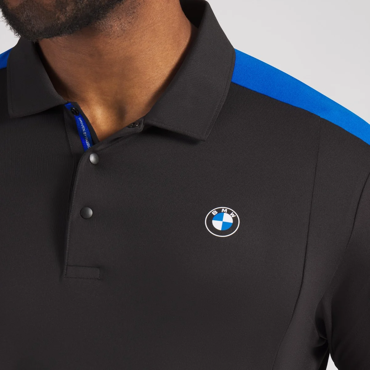 BMW Blocked Poloshirt Herren schwarz-blau