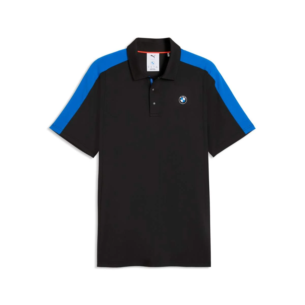 BMW Blocked Poloshirt Herren schwarz-blau