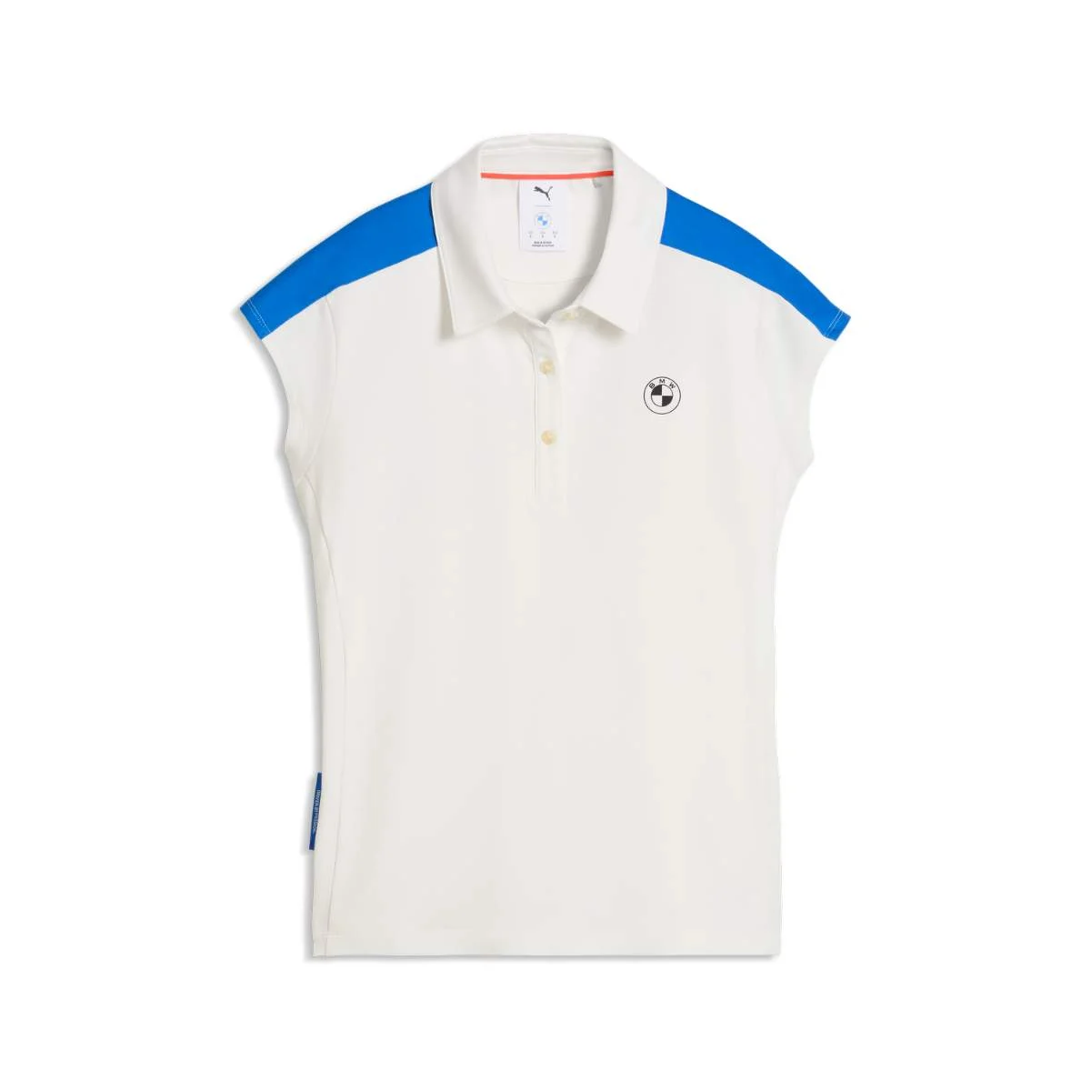 BMW Blocked SS Poloshirt Damen warmweiß