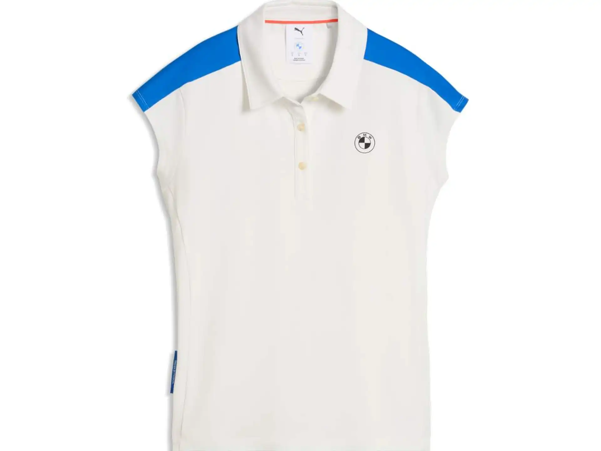 BMW Blocked SS Poloshirt Damen warmweiß