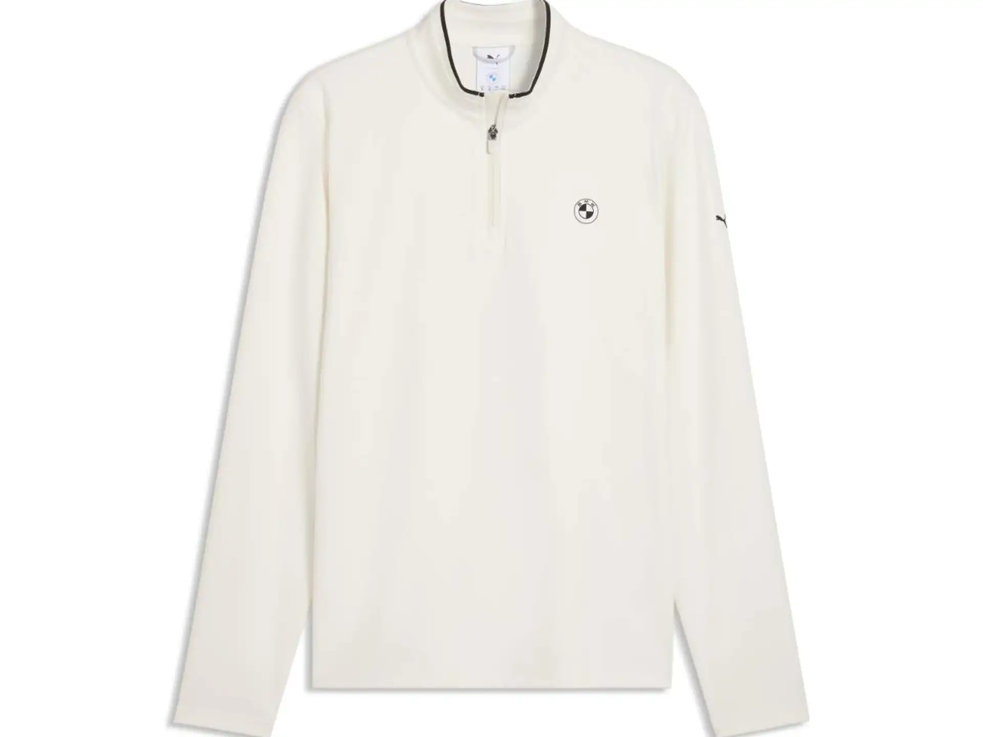BMW Cloudspun 1/4 Zip Herren warmweiß